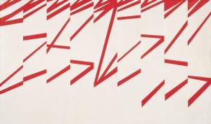 Ellsworth Kelly, “La Combe I.”  1950, oil on canvas.  38" × 63-3/4".