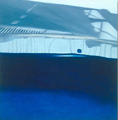 Reflection: on Crossing I. 2004, oil on canvas. 36 x 36 inches.
