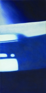 Reflections: on Crossing VIII. 2005, oil on canvas. 28 x 14 inches.