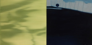 Shadows and Reflections I. 2012, oil on canvas. 24 x 48 inches.